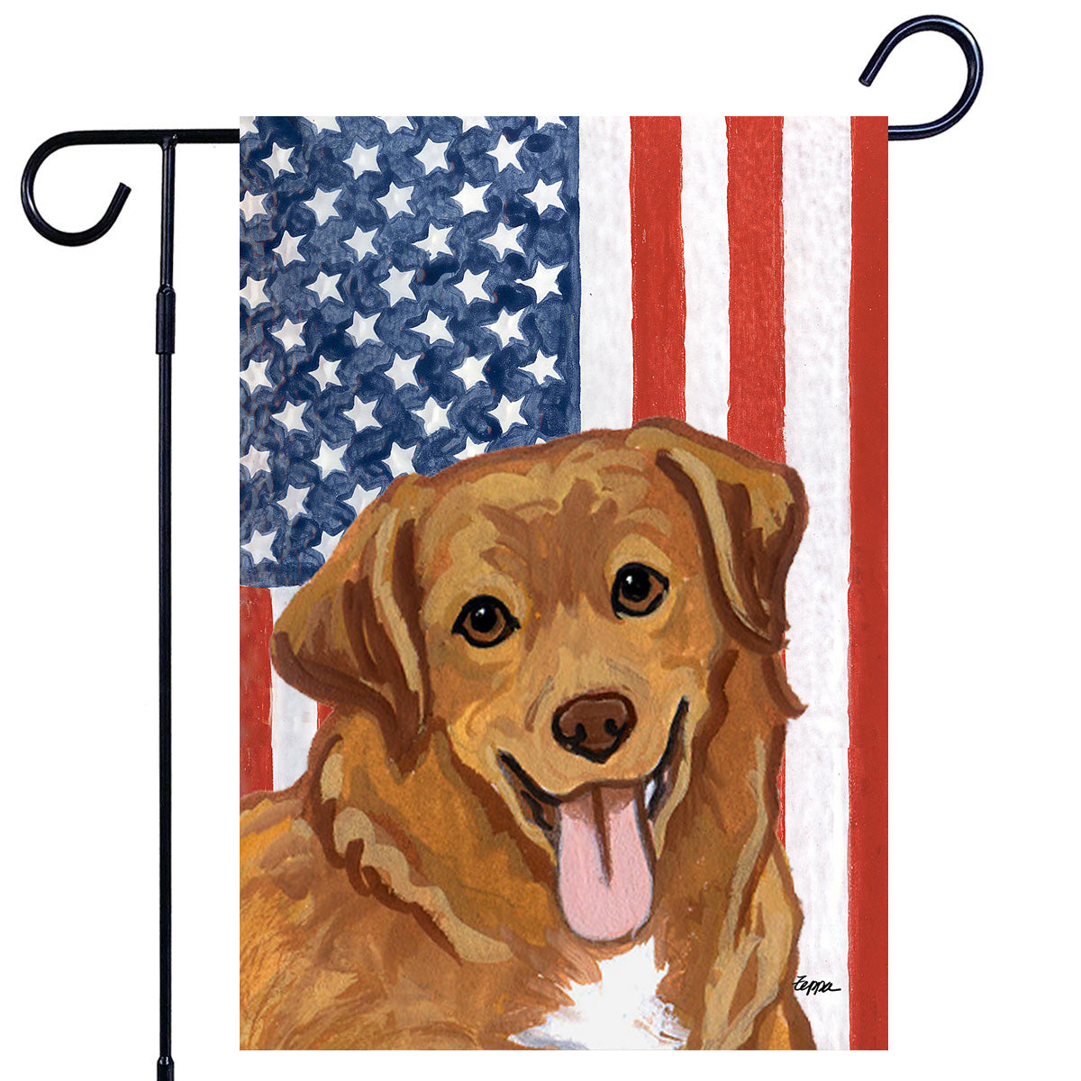 Nova Scotia Duck Tolling Retriever Americana Garden Flag