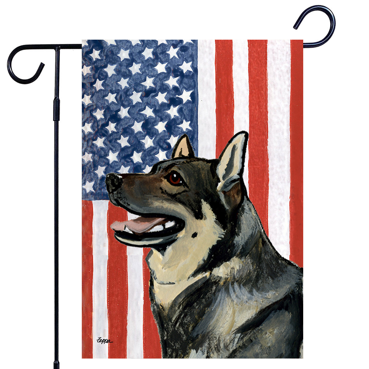 Swedish Vallhund Americana Garden Flag