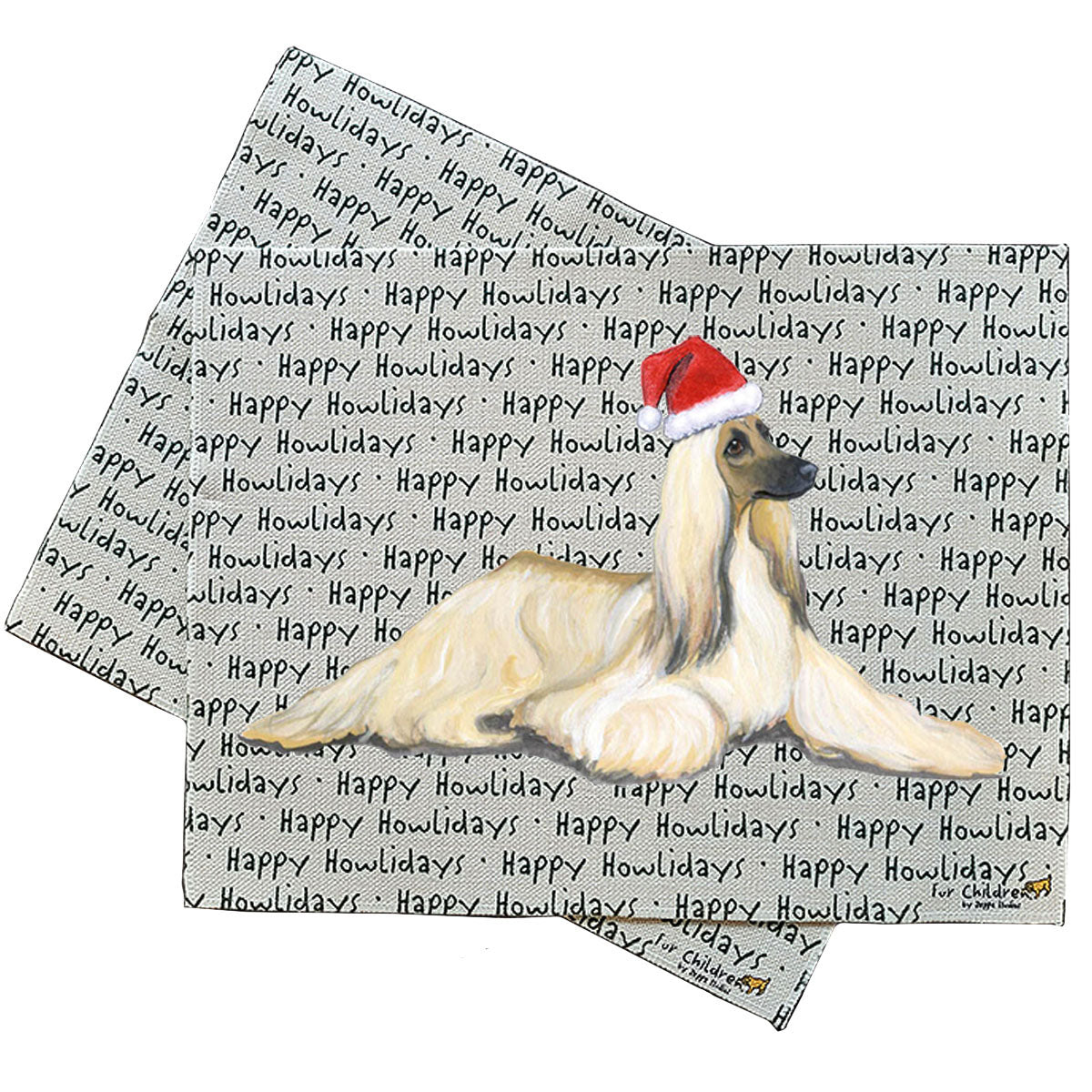 Afghan Hound Howliday Placemats
