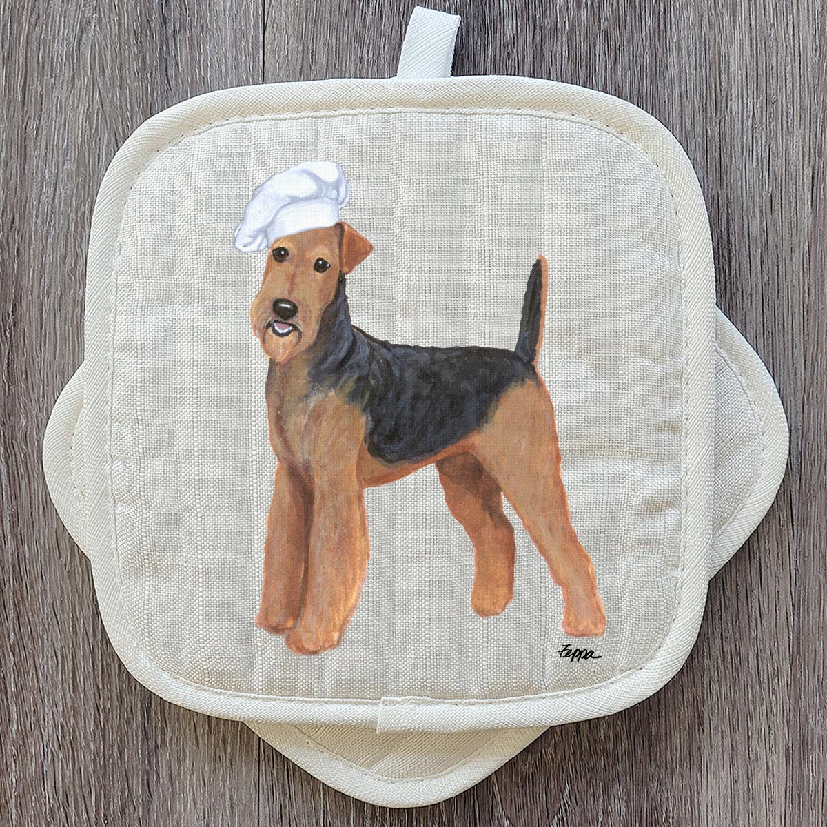 Airedale Pot Holder Set