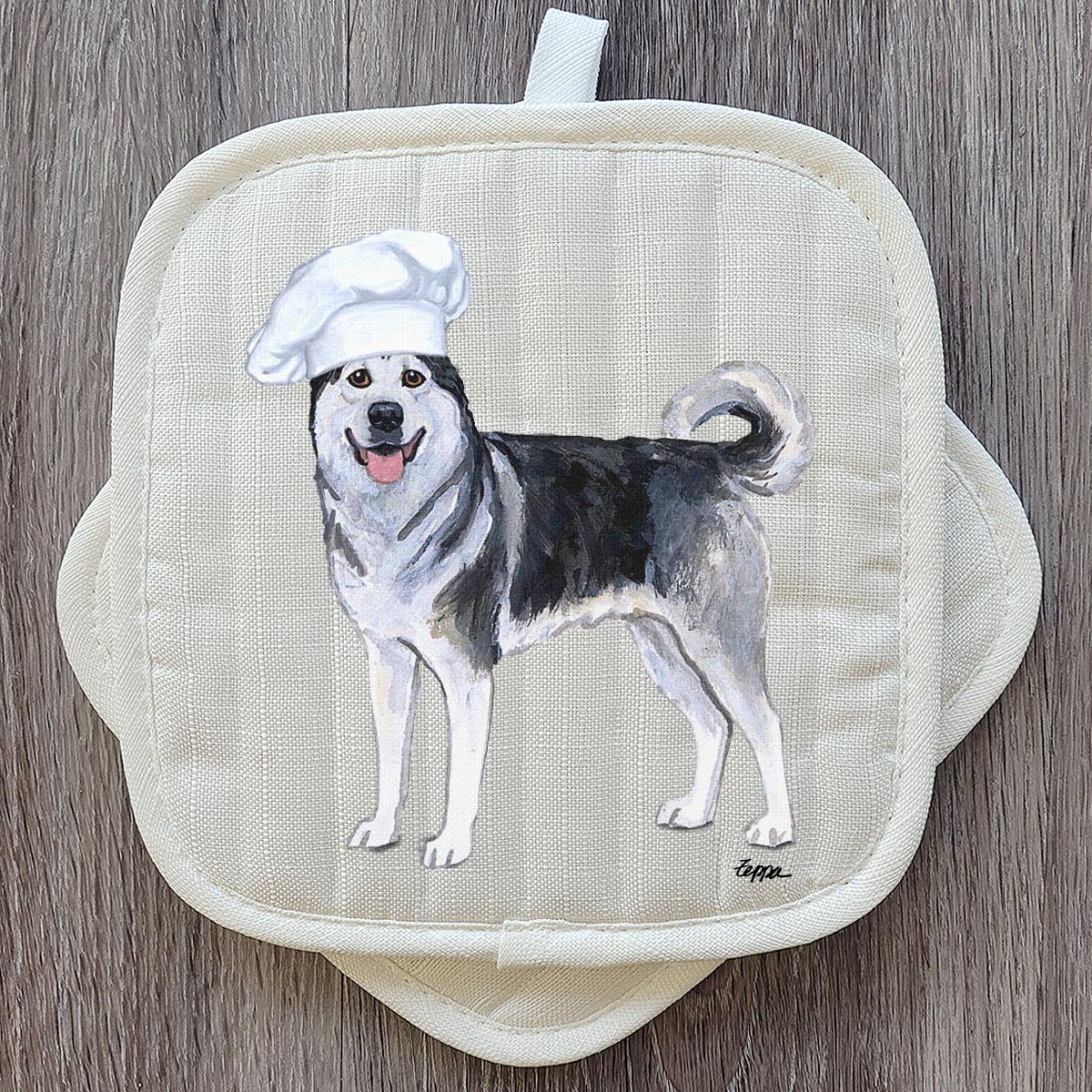 Alaskan Malamute Pot Holder Set