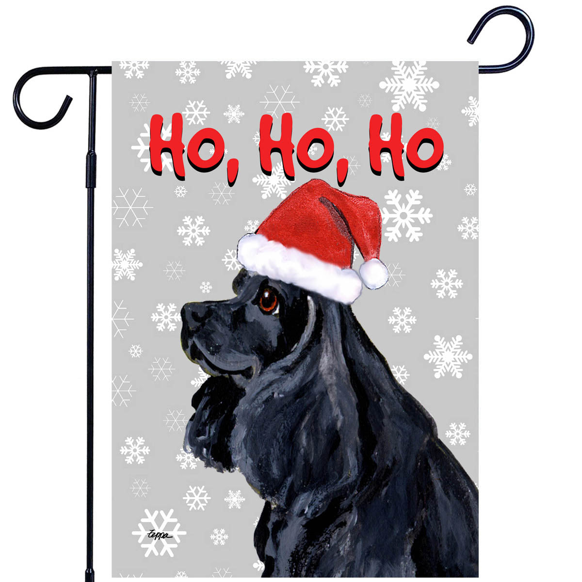 American Cocker Spaniel Ho Ho Ho Garden Flag