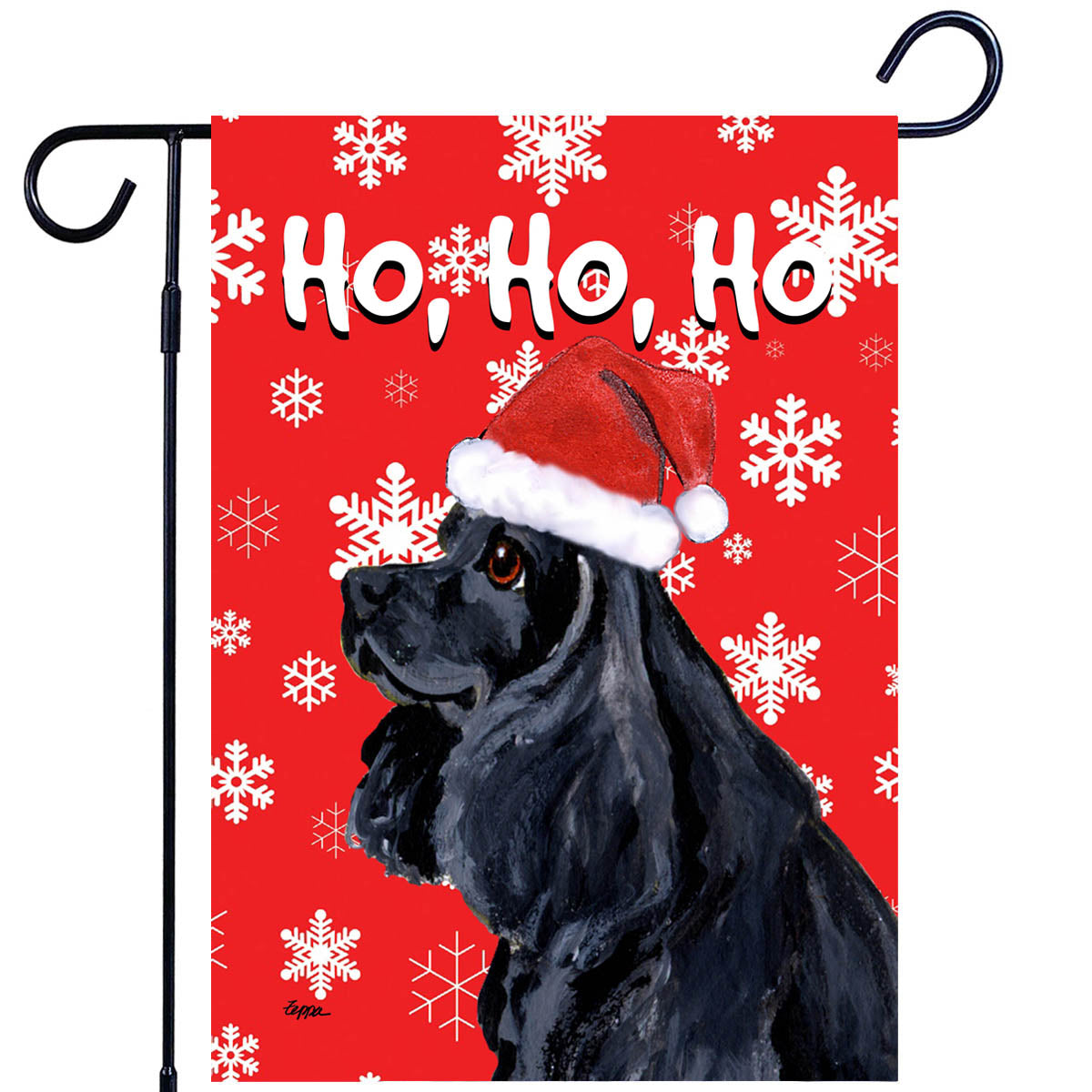 American Cocker Spaniel Ho Ho Ho Garden Flag