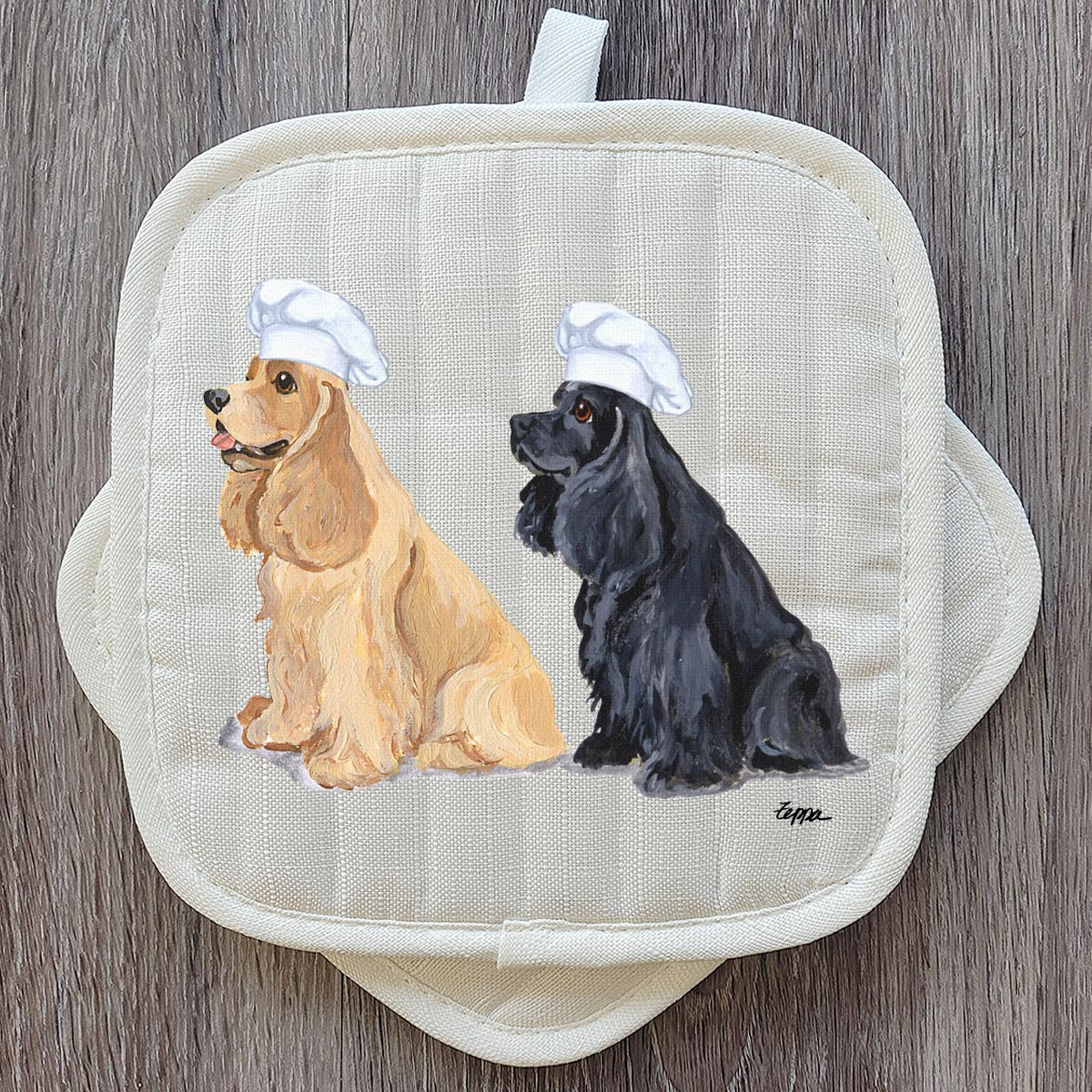 American Cocker Spaniel Pot Holder Set