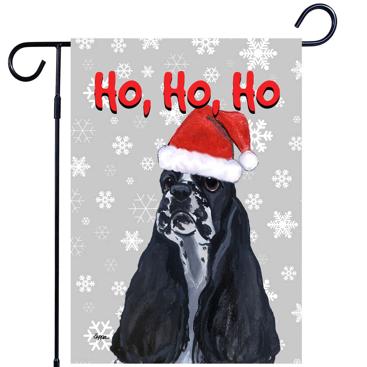 American Cocker Spaniel Ho Ho Ho Garden Flag