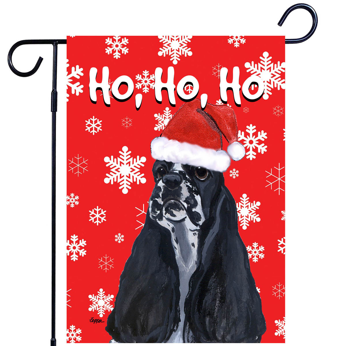 American Cocker Spaniel Ho Ho Ho Garden Flag