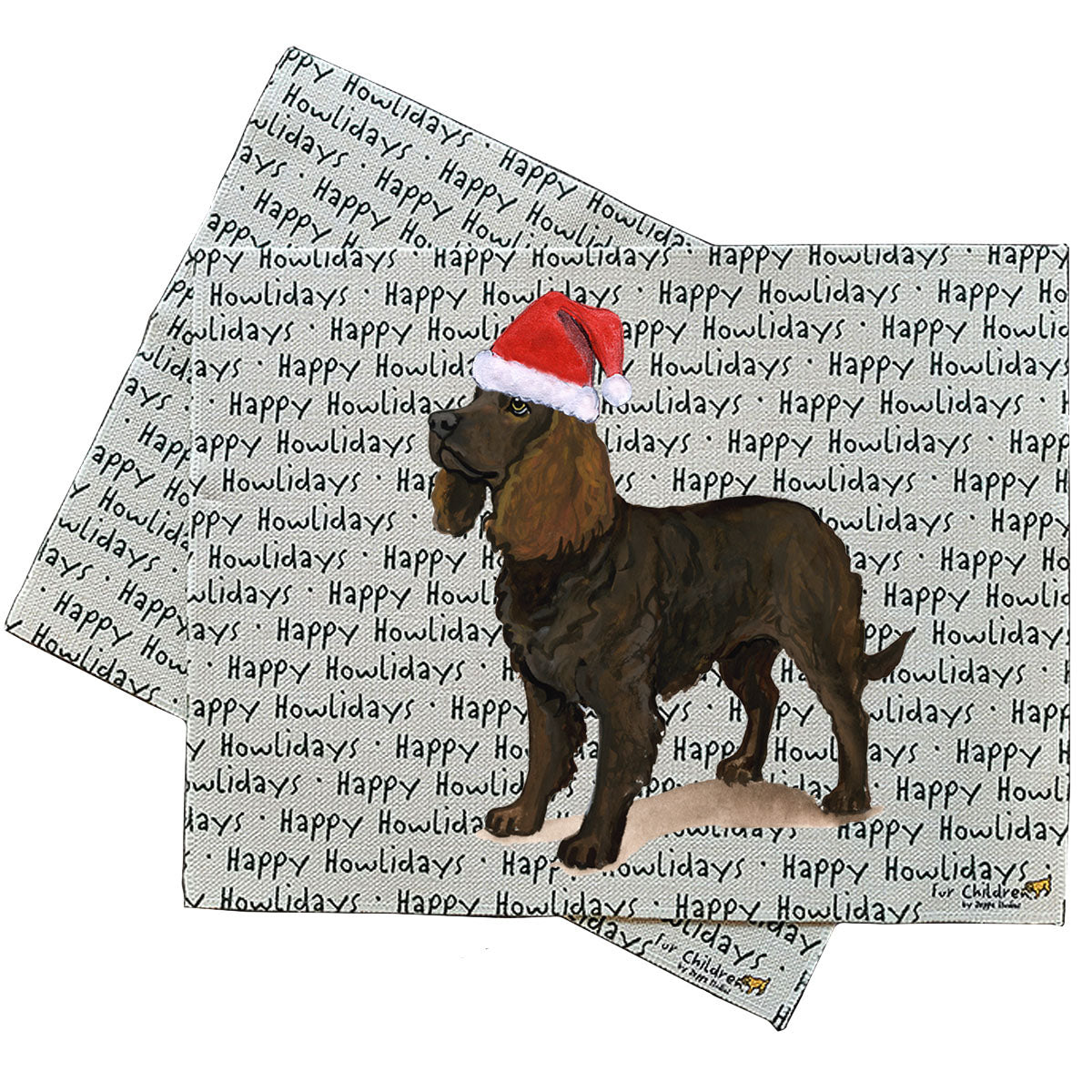 American Water Spaniel Howliday Placemats