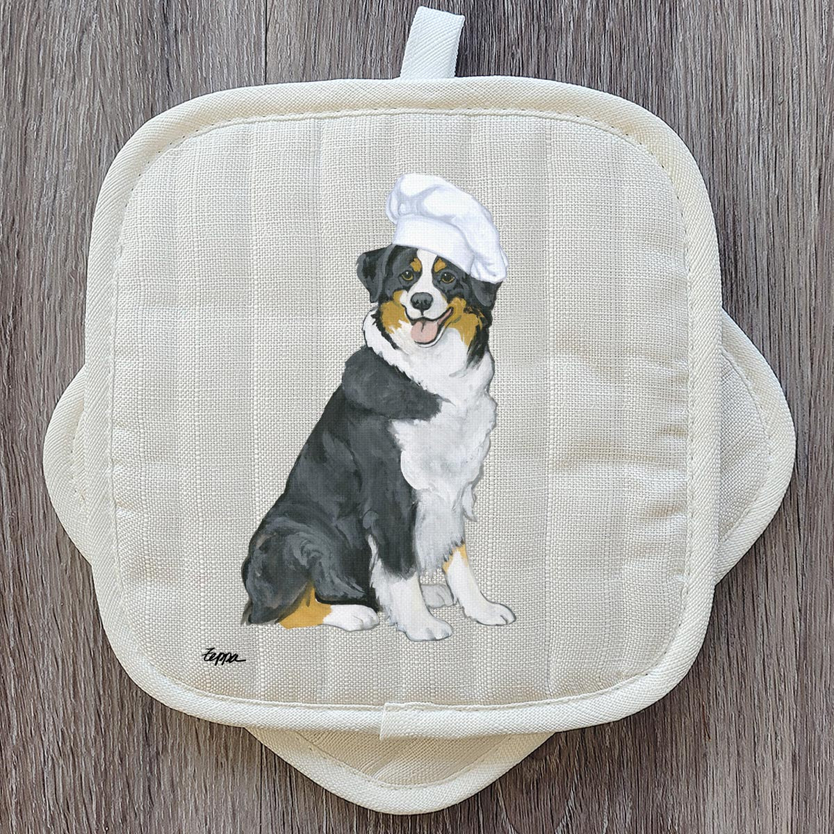 Tri Australian Shepherd Pot Holders