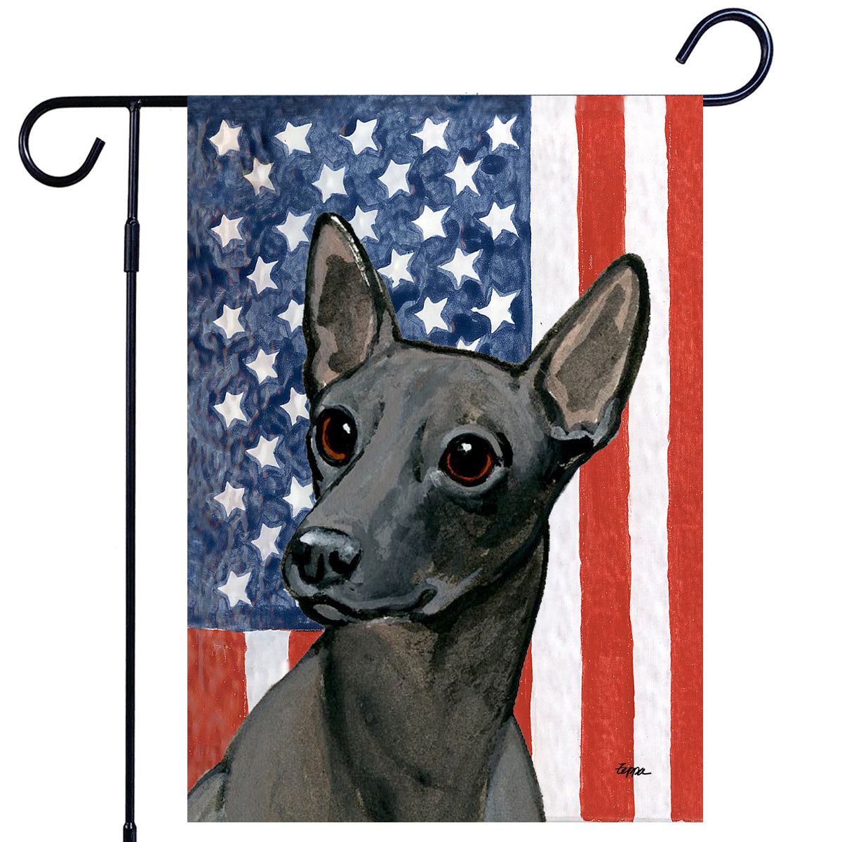 Xoloitzcuintli Americana Garden Flag