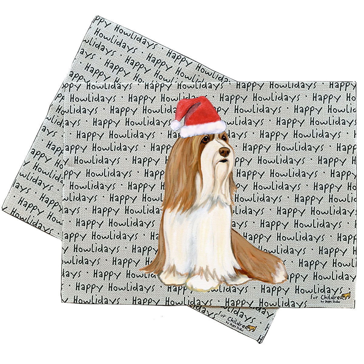Bearded Collie Howliday Placemats