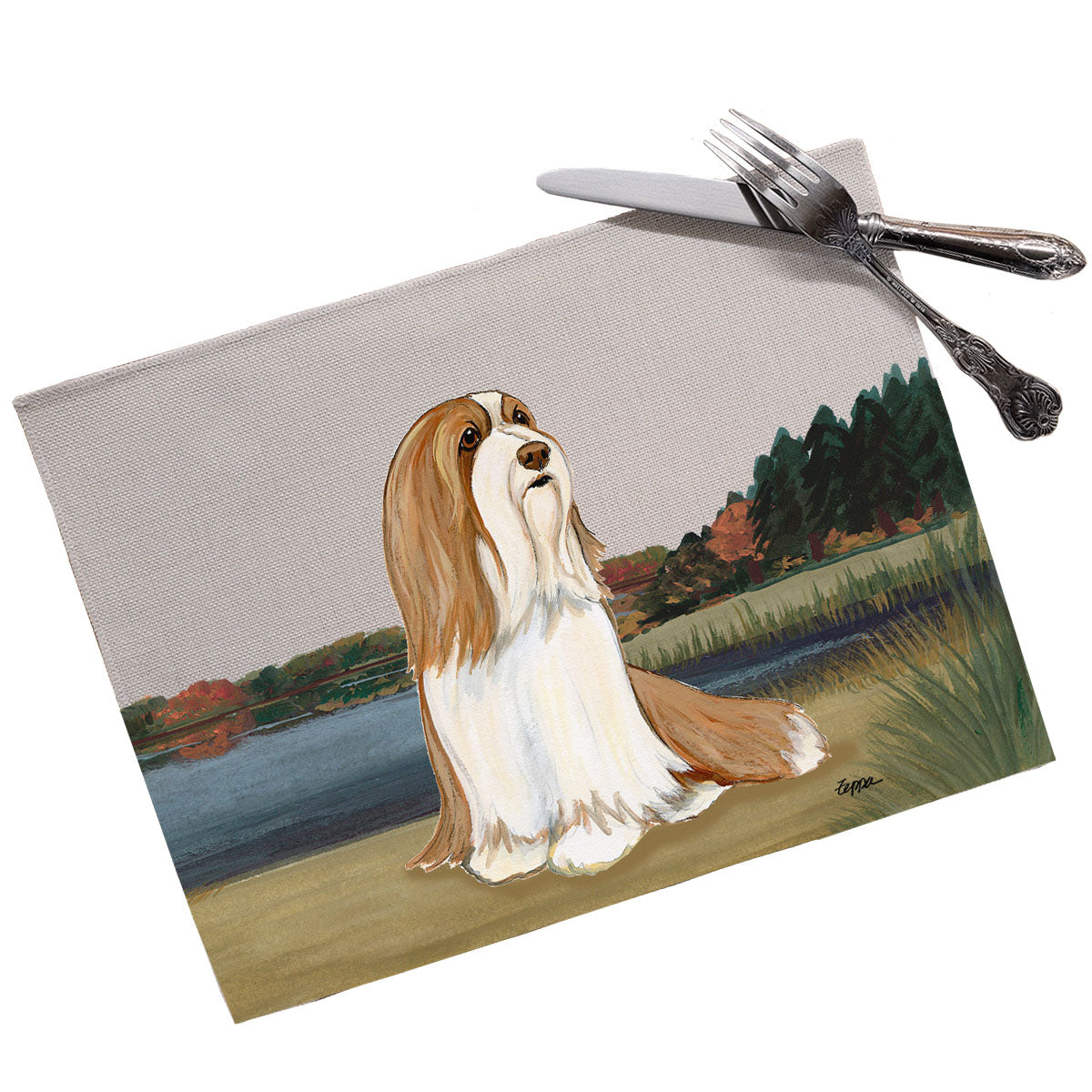 Bearded Collie Scenic Placemats