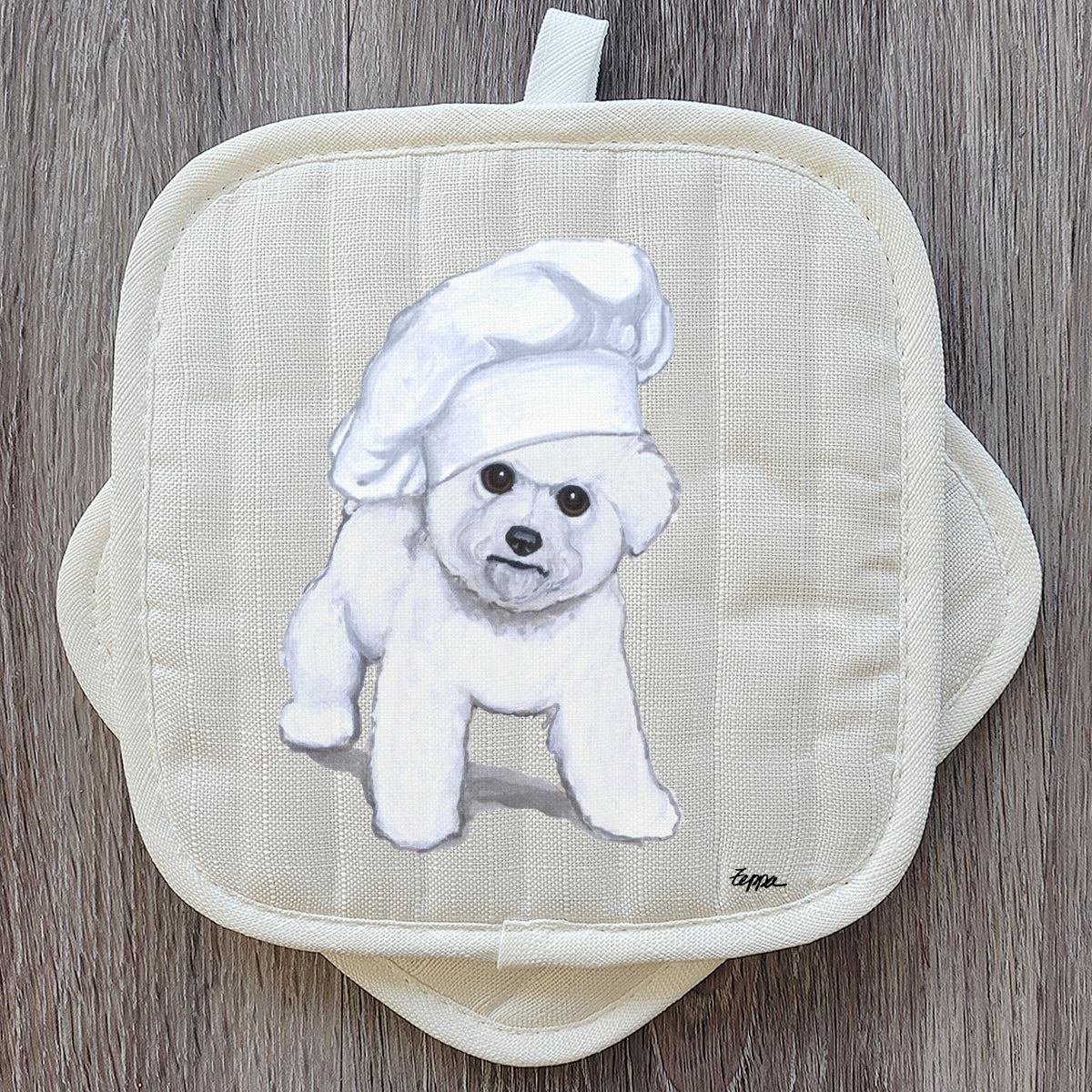 Bichon Puppy Pot Holders