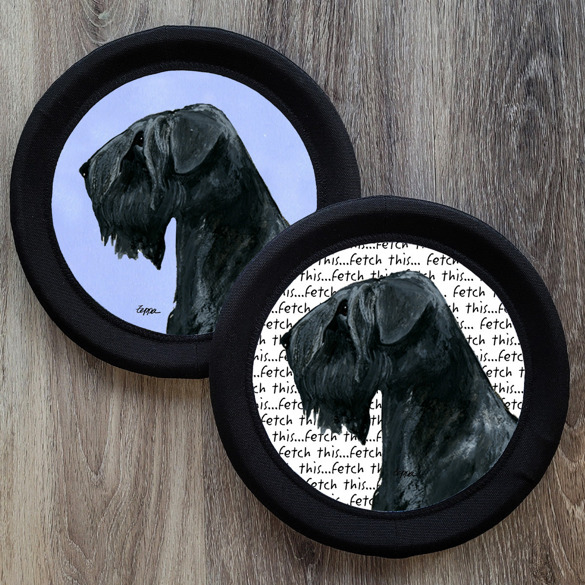 Black Russian Terrier FotoFrisby Flying Disk Dog Toy