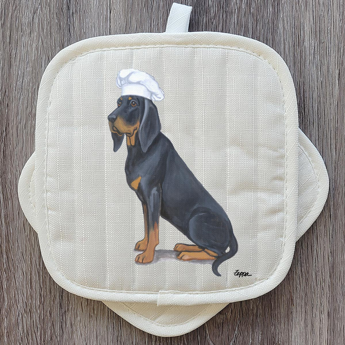 Black and Tan Coonhound Pot Holders