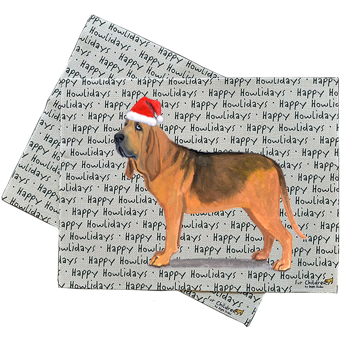 Bloodhound Howliday Placemats