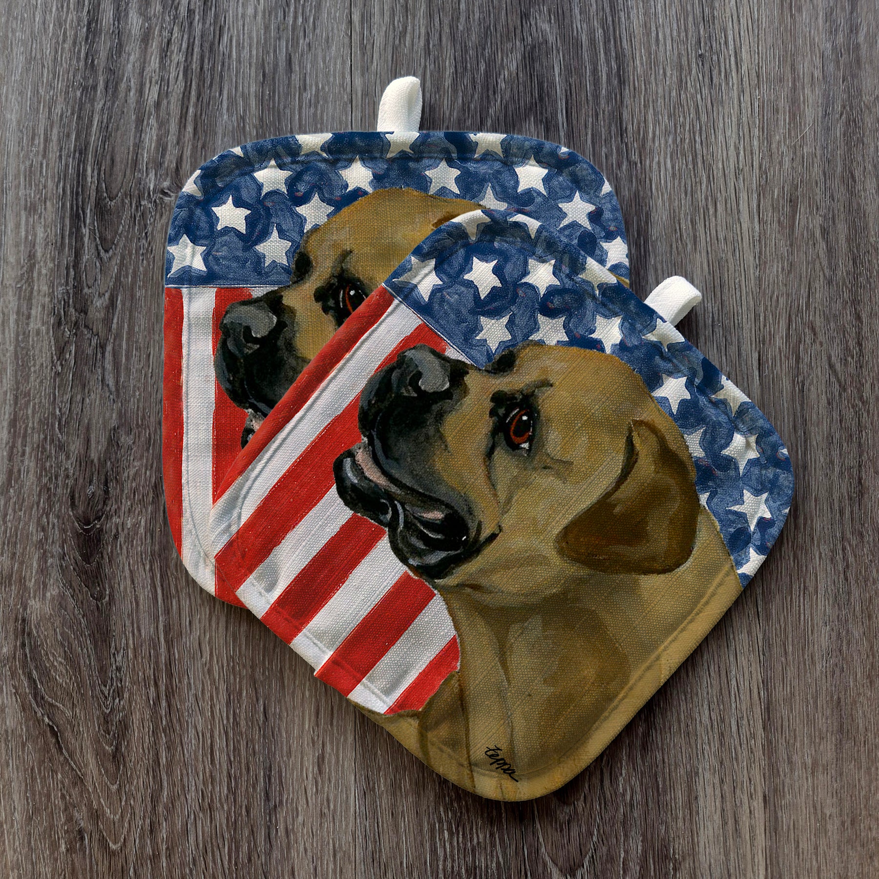 Boerboel Americana Pot Holders