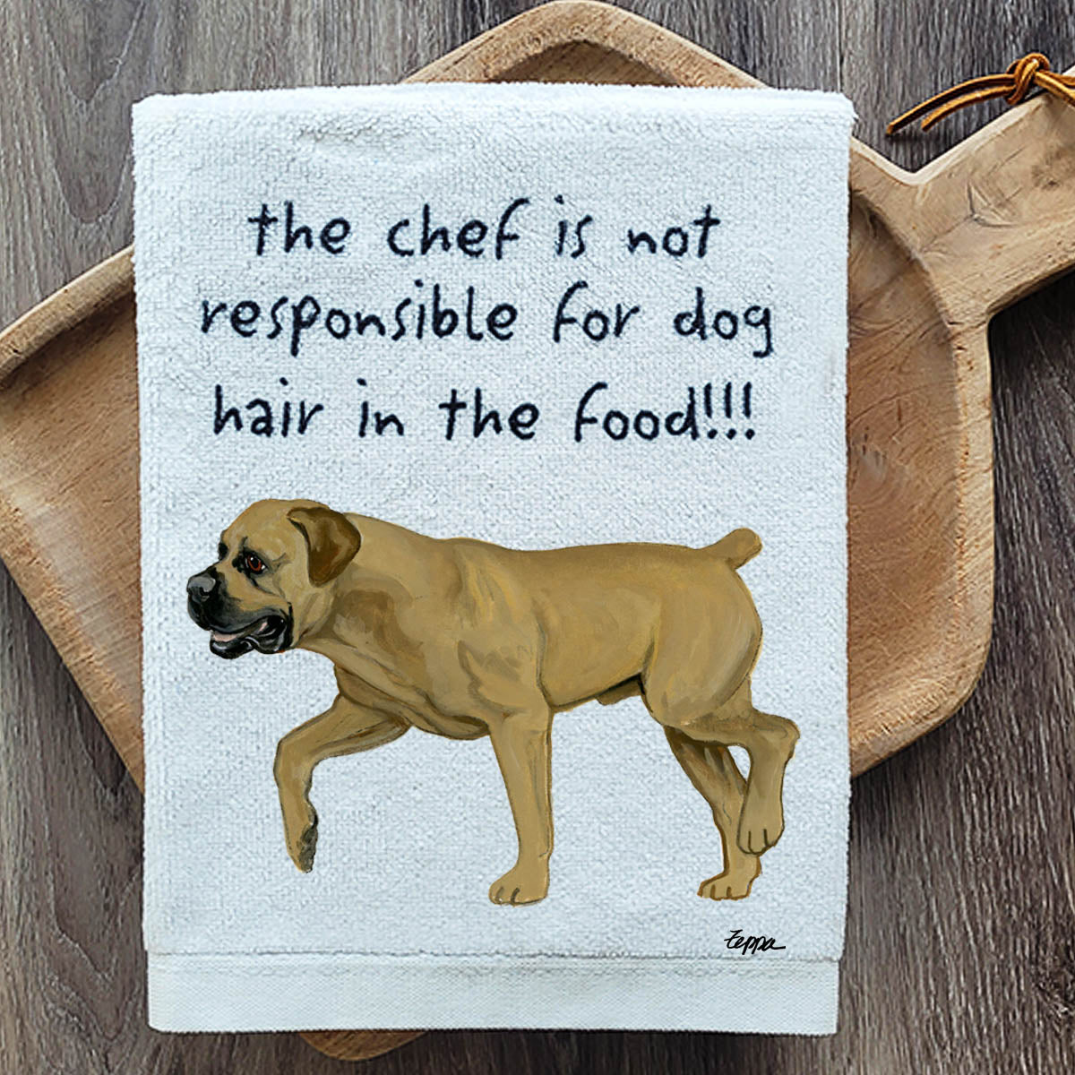 Pawsitively Adorable Boerboel Kitchen Towel