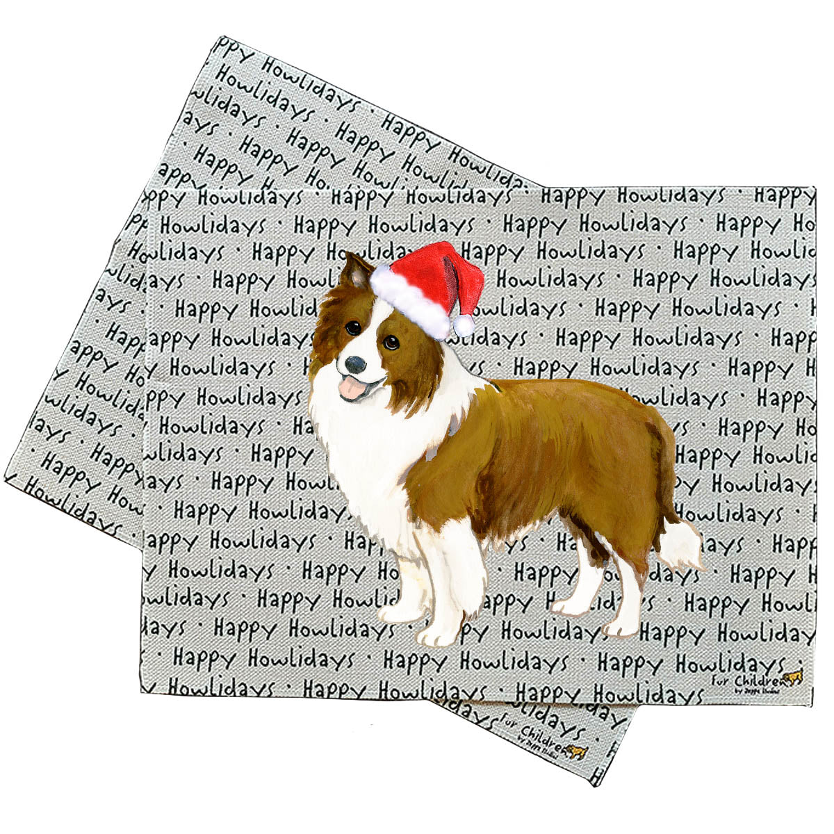 Border Collie Howliday Placemats