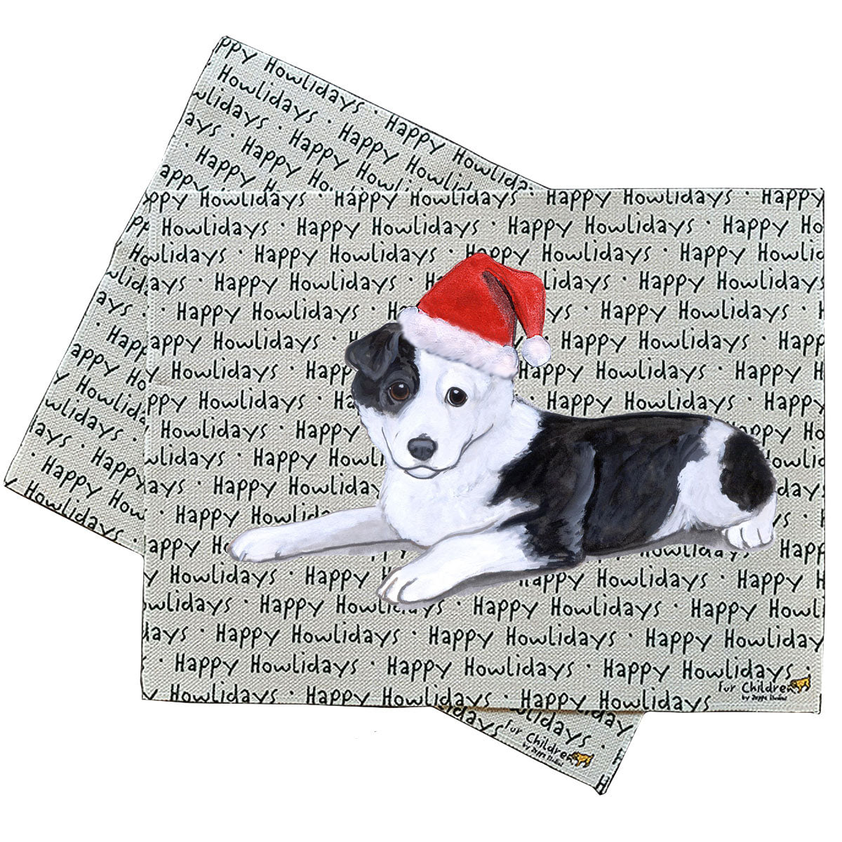 Border Collie Howliday Placemats