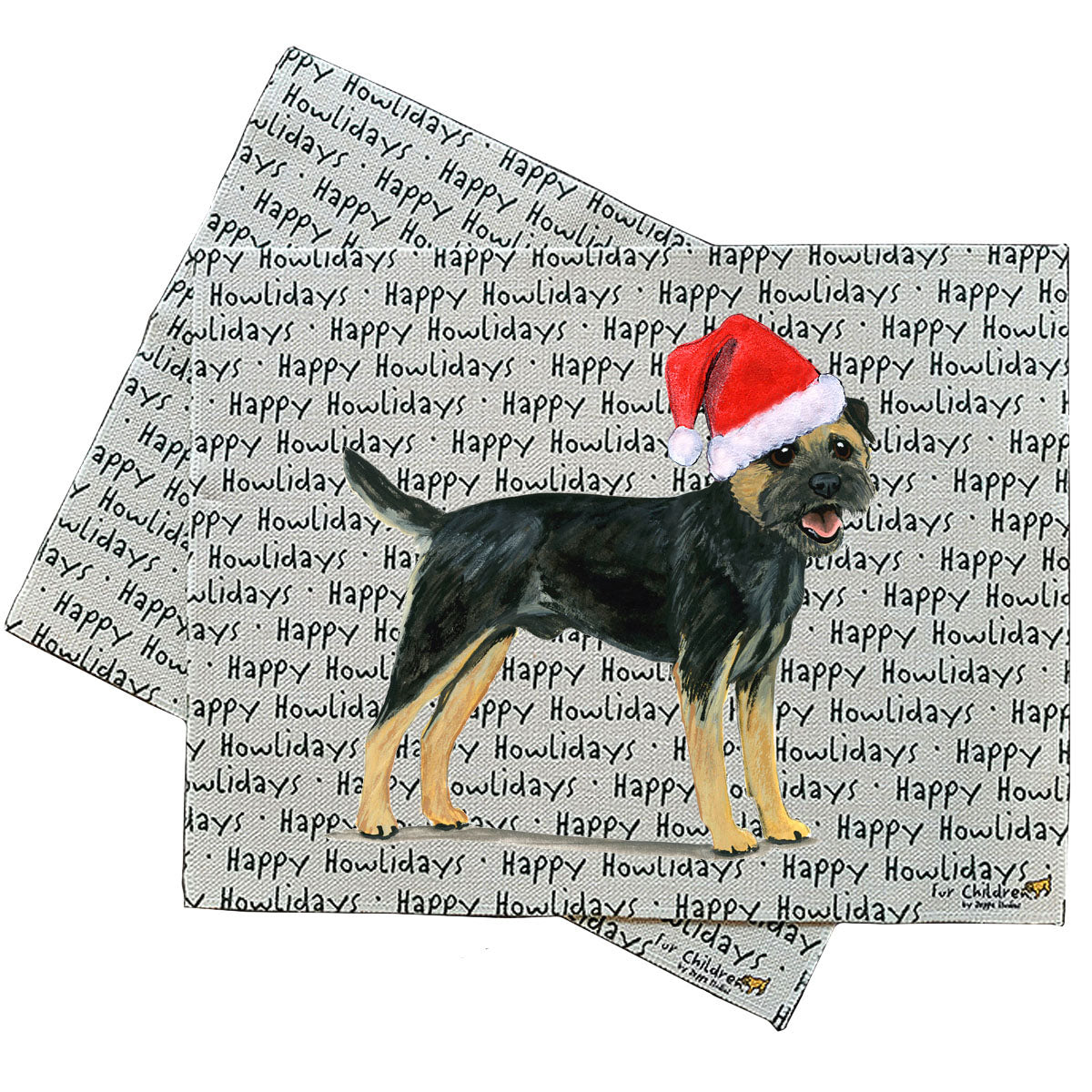 Border Terrier Howliday Placemats