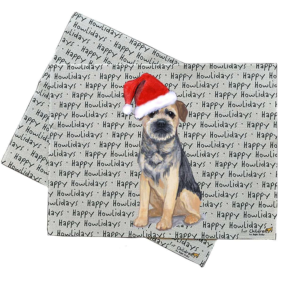 Border Terrier Howliday Placemats