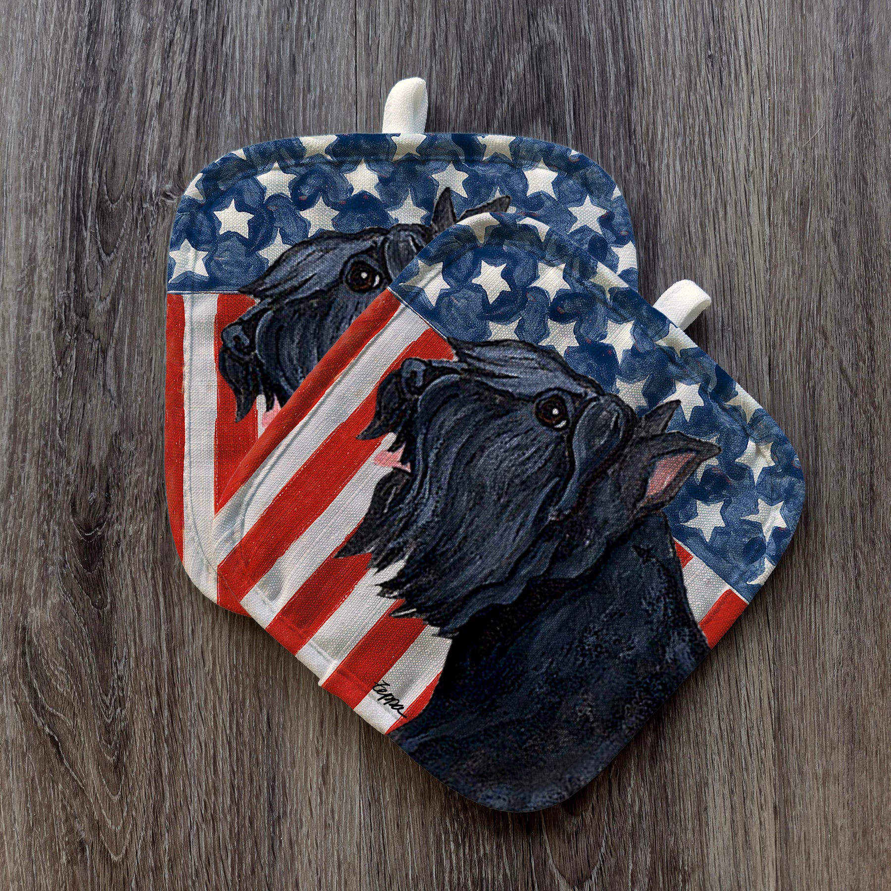 Bouvier Americana Pot Holder Set