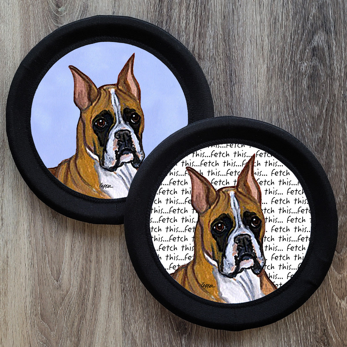 Boxer FotoFrisby Flying Disk Dog Toy
