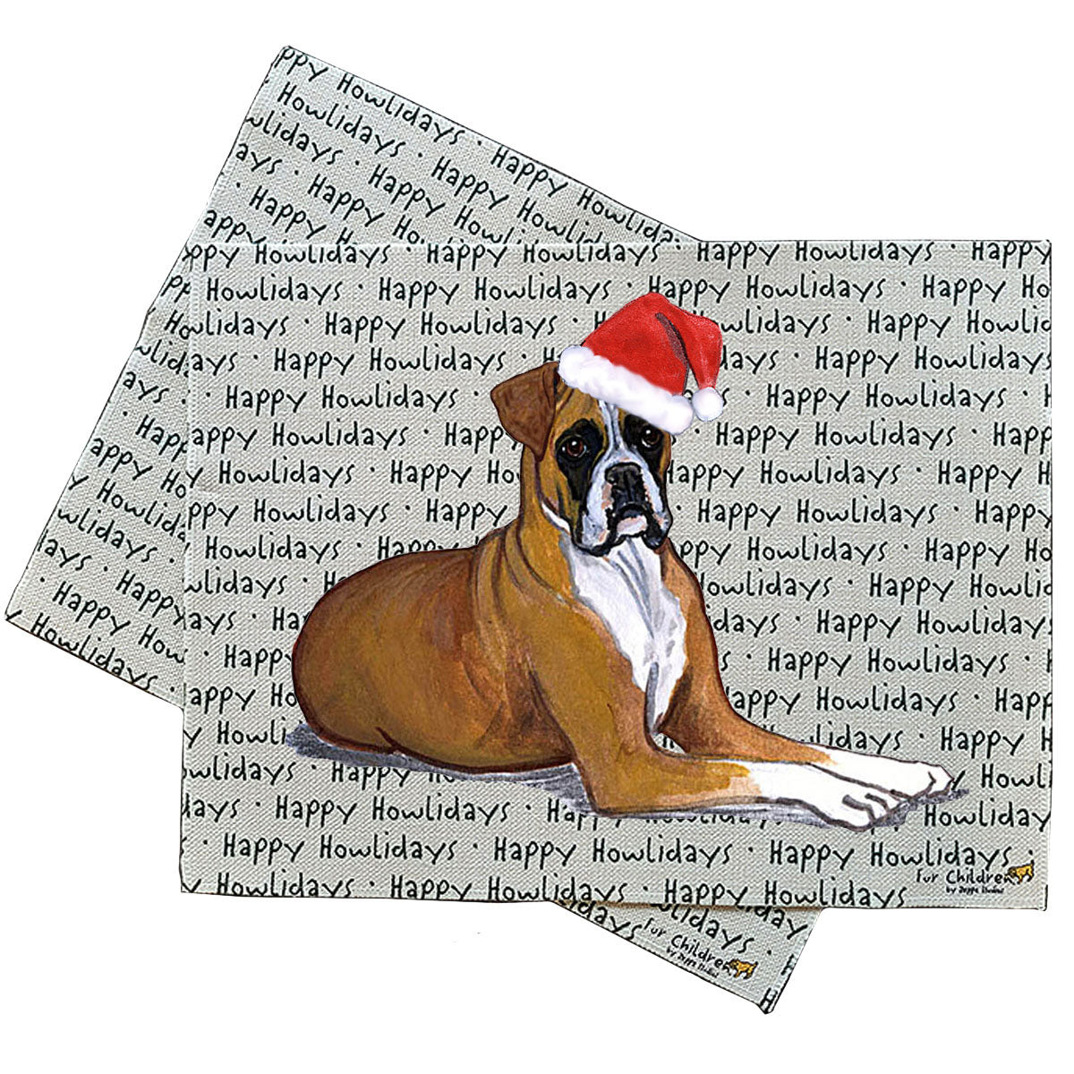 Boxer Howliday Placemats