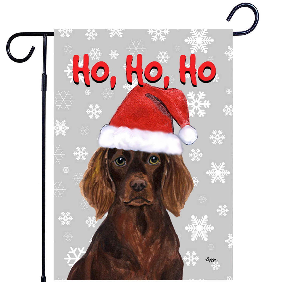 Boykin Spaniel Ho Ho Ho Garden Flag