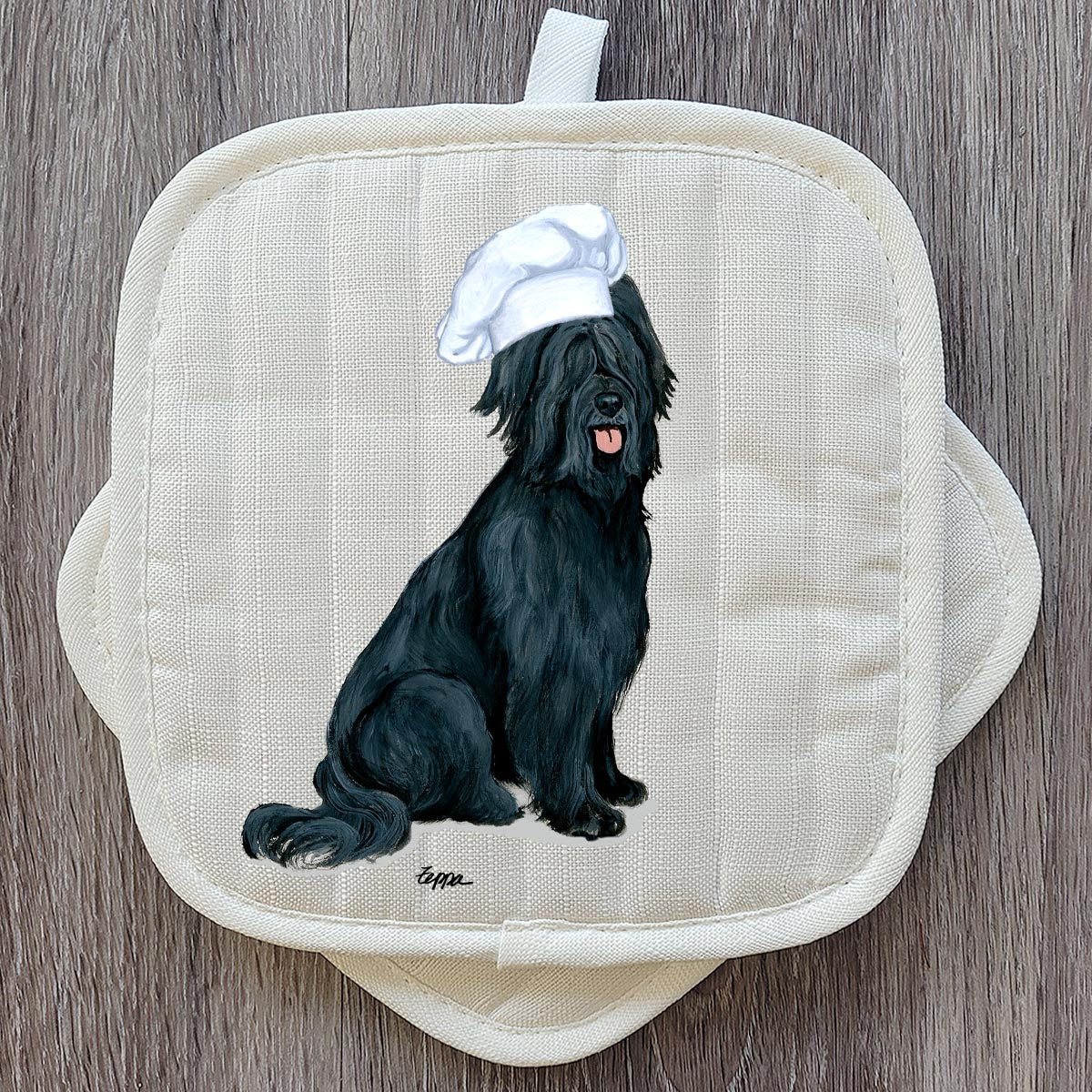 Black Briard Pot Holders