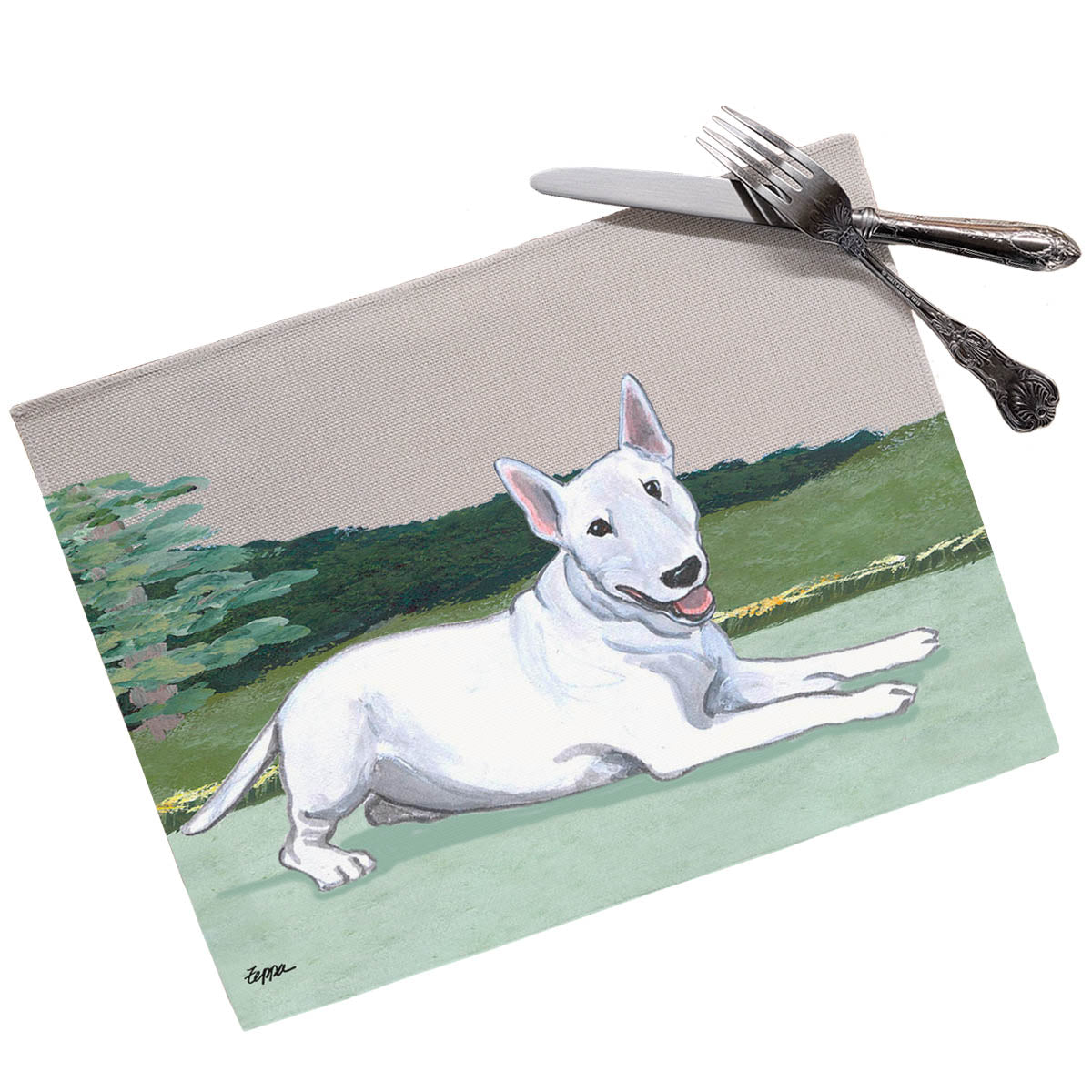 Bull Terrier Scenic Placemats