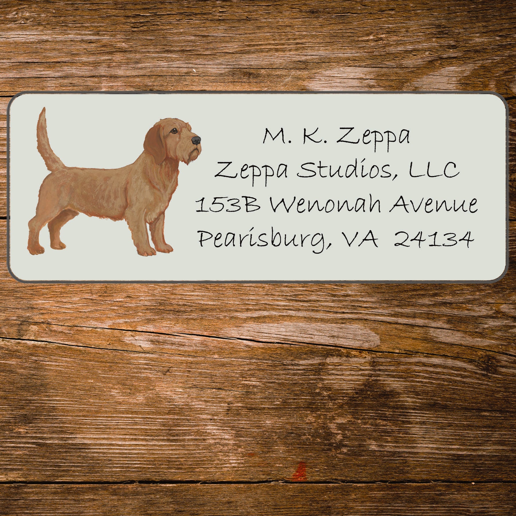 Basset Fauve de Bretagne Return Address Label
