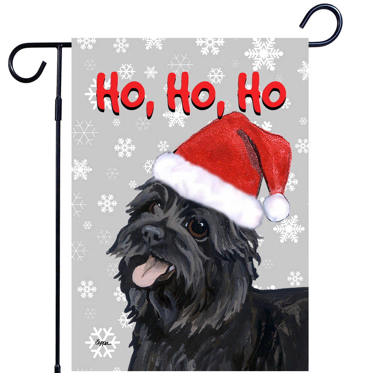 Cairn Terrier Ho Ho Ho Garden Flag