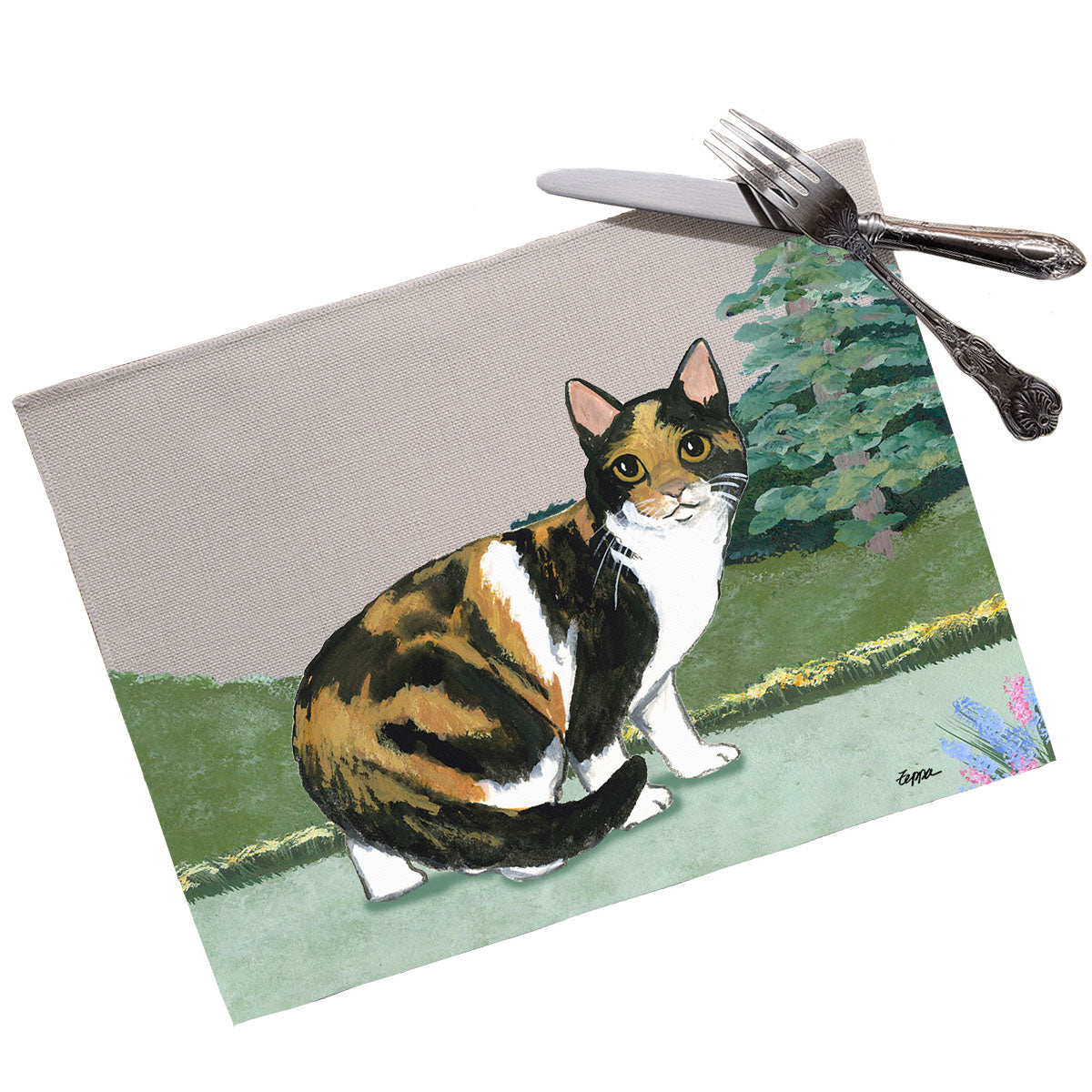 Calico Cat  Scenic Placemats