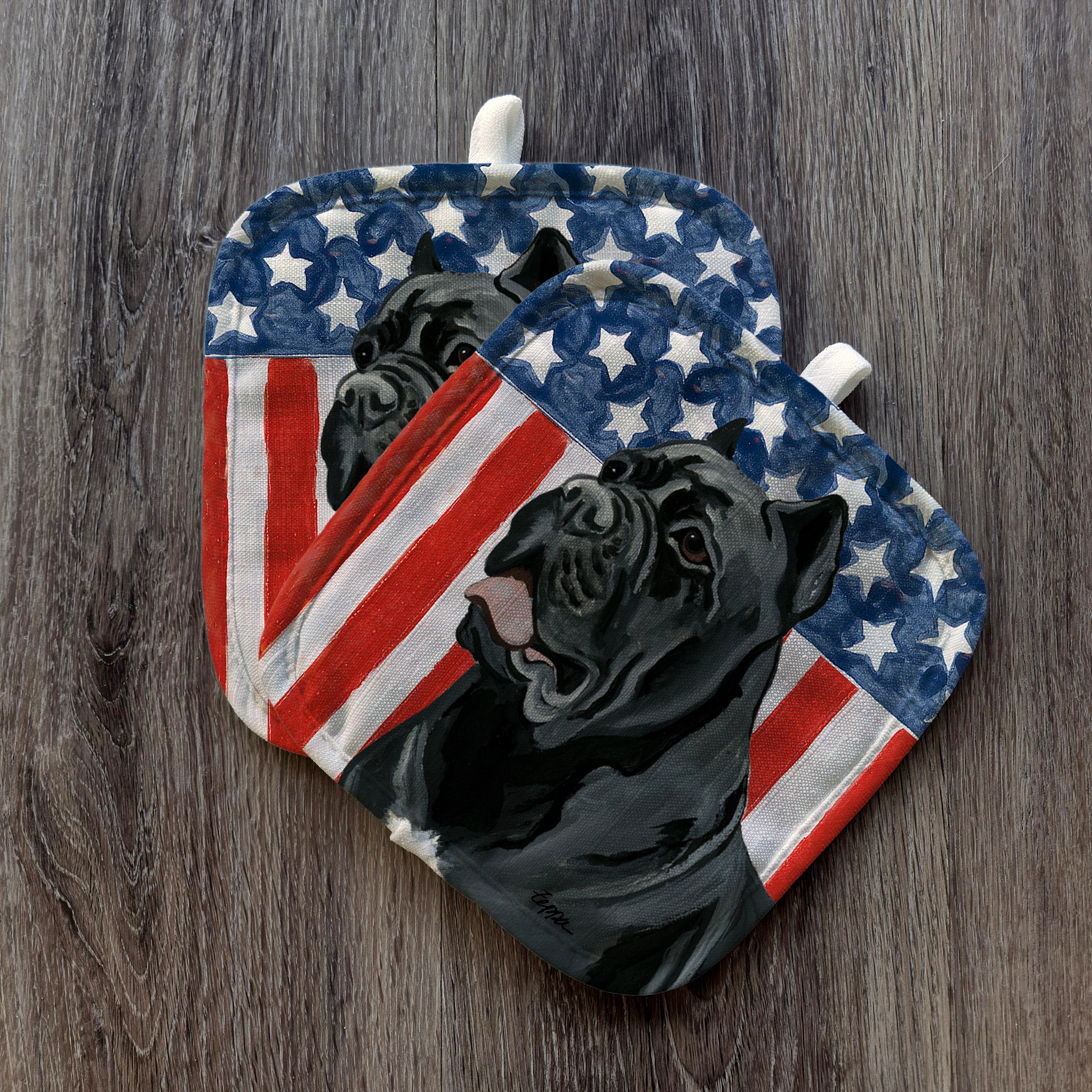 Cane Corso Americana Pot Holder Set