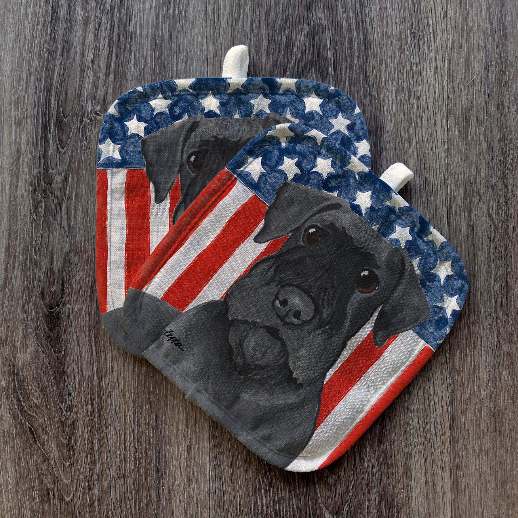 Cesky Terrier Americana Pot Holder Set