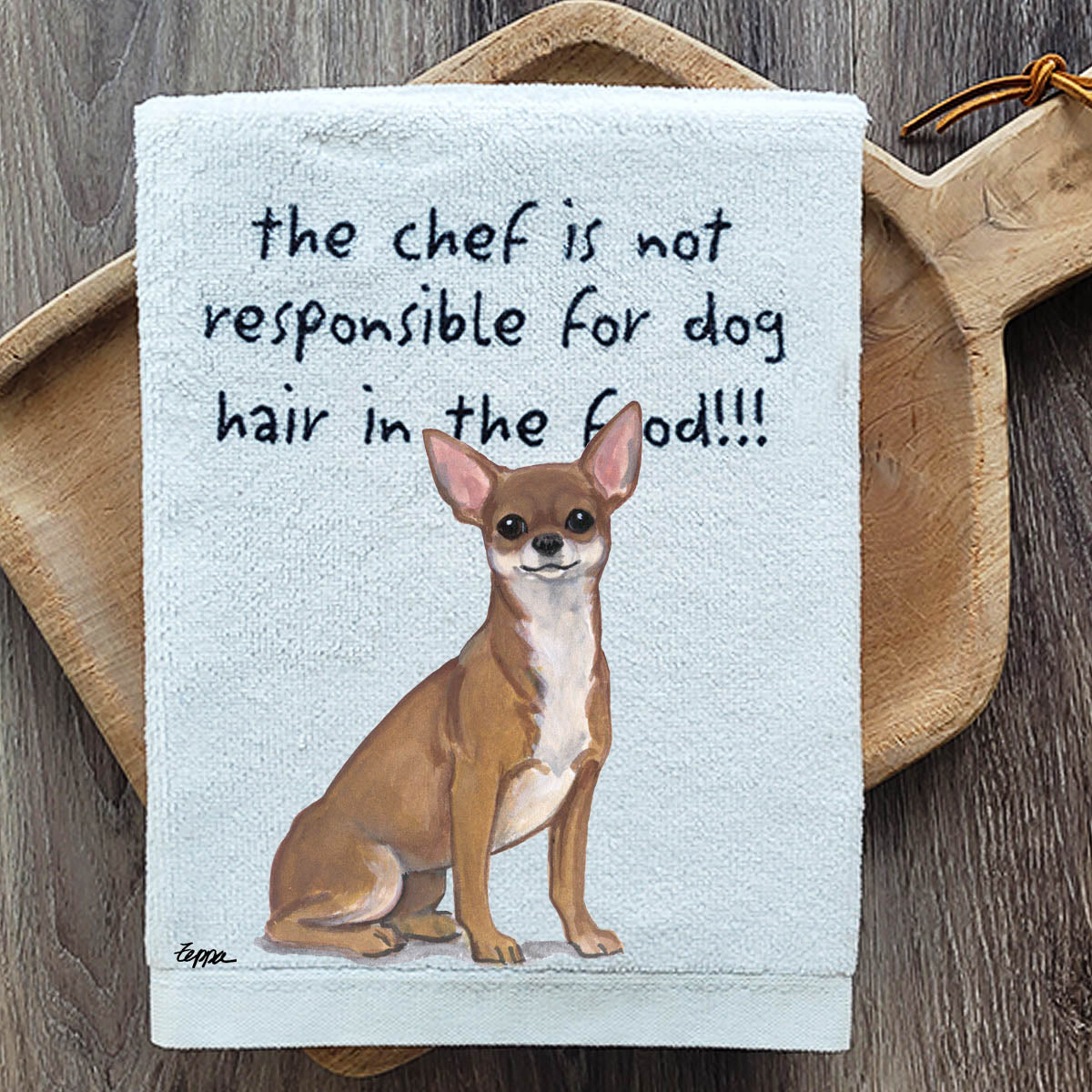 Pawsitively Adorable Chihuahua Kitchen Towel