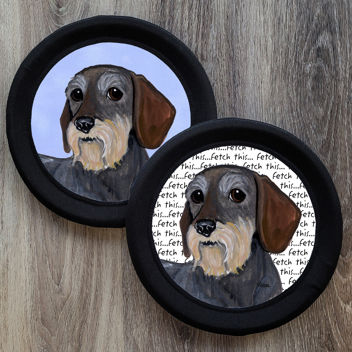 Wirehaired Dachshund FotoFrisby Flying Disk Dog Toy