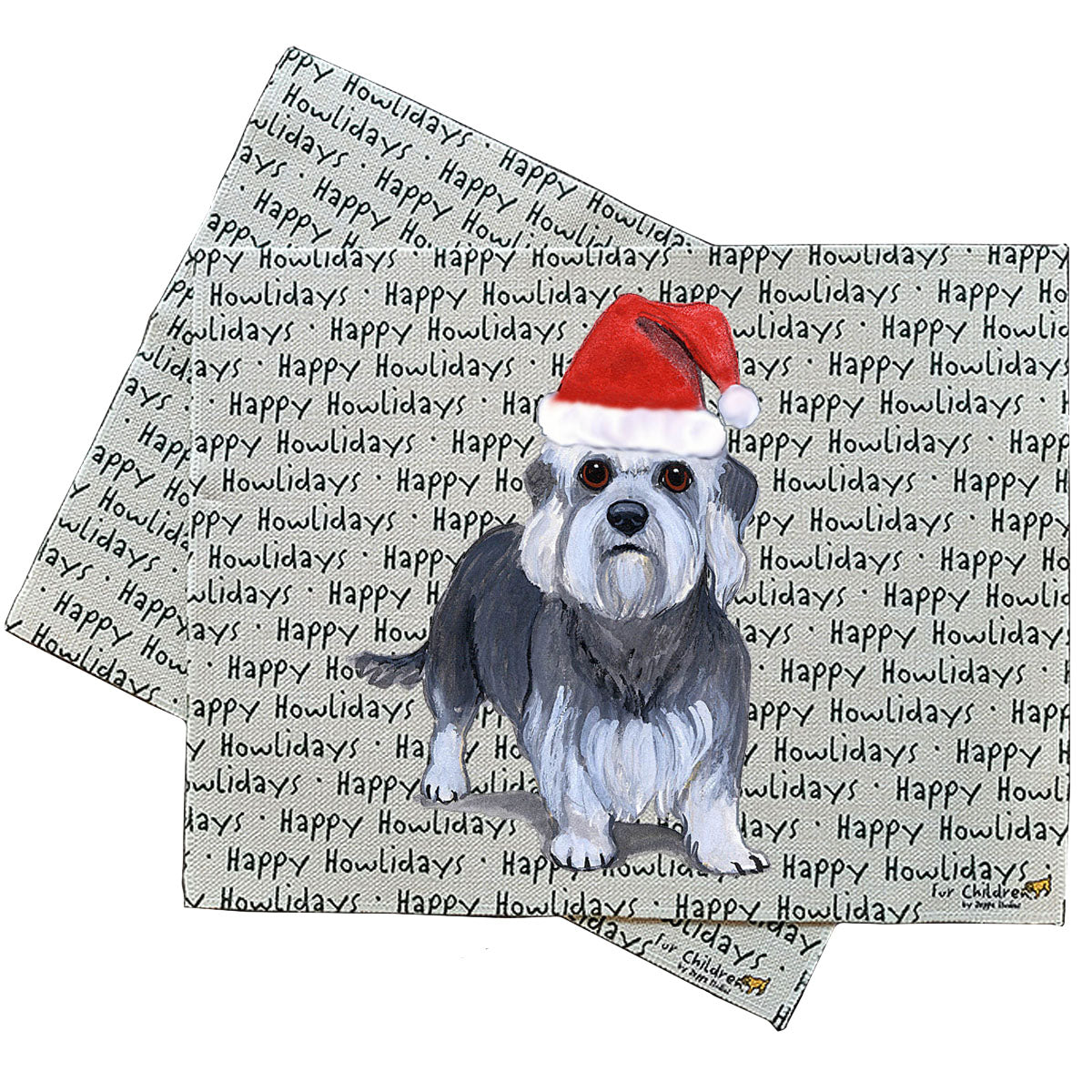 Dandi Dinmont Terrier Howliday Placemats