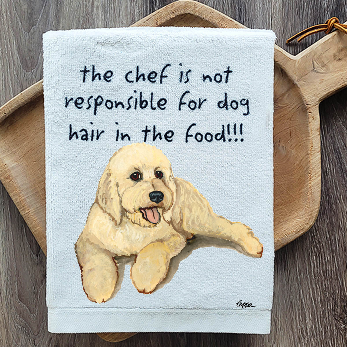 Pawsitively Adorable Doodle Kitchen Towel