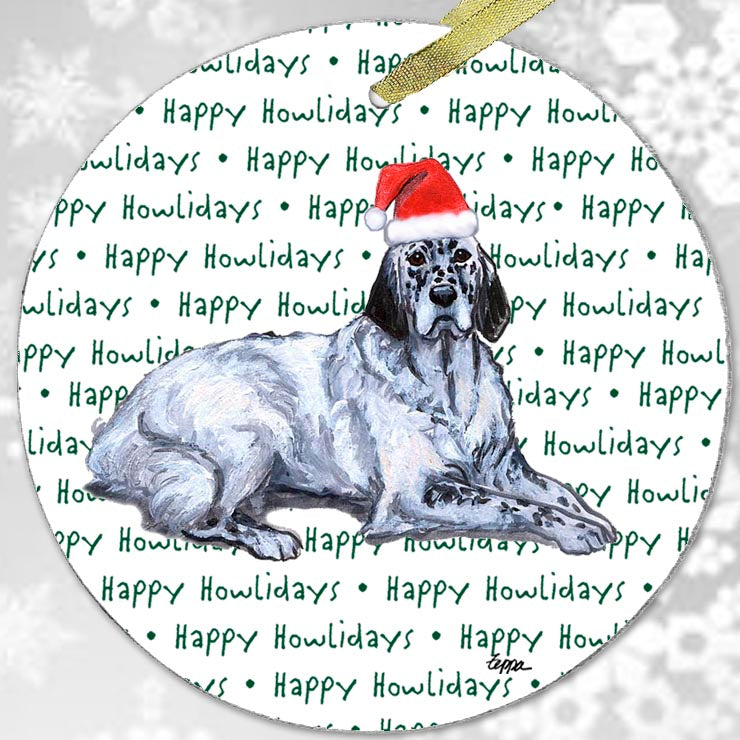 English Setter Christmas Ornament
