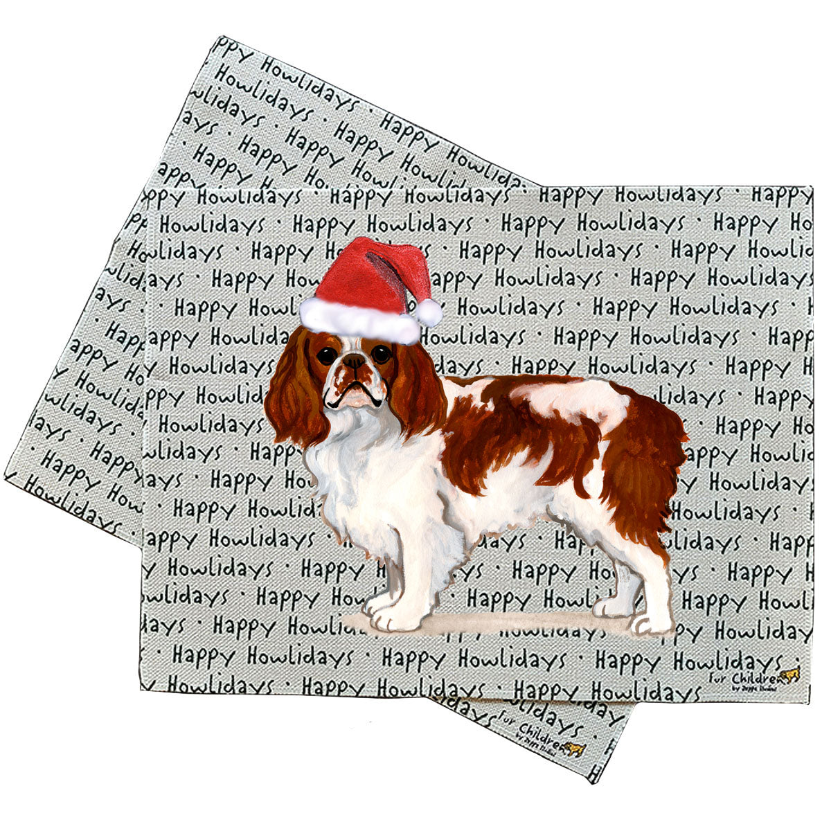English Toy Spaniel Howliday Placemats