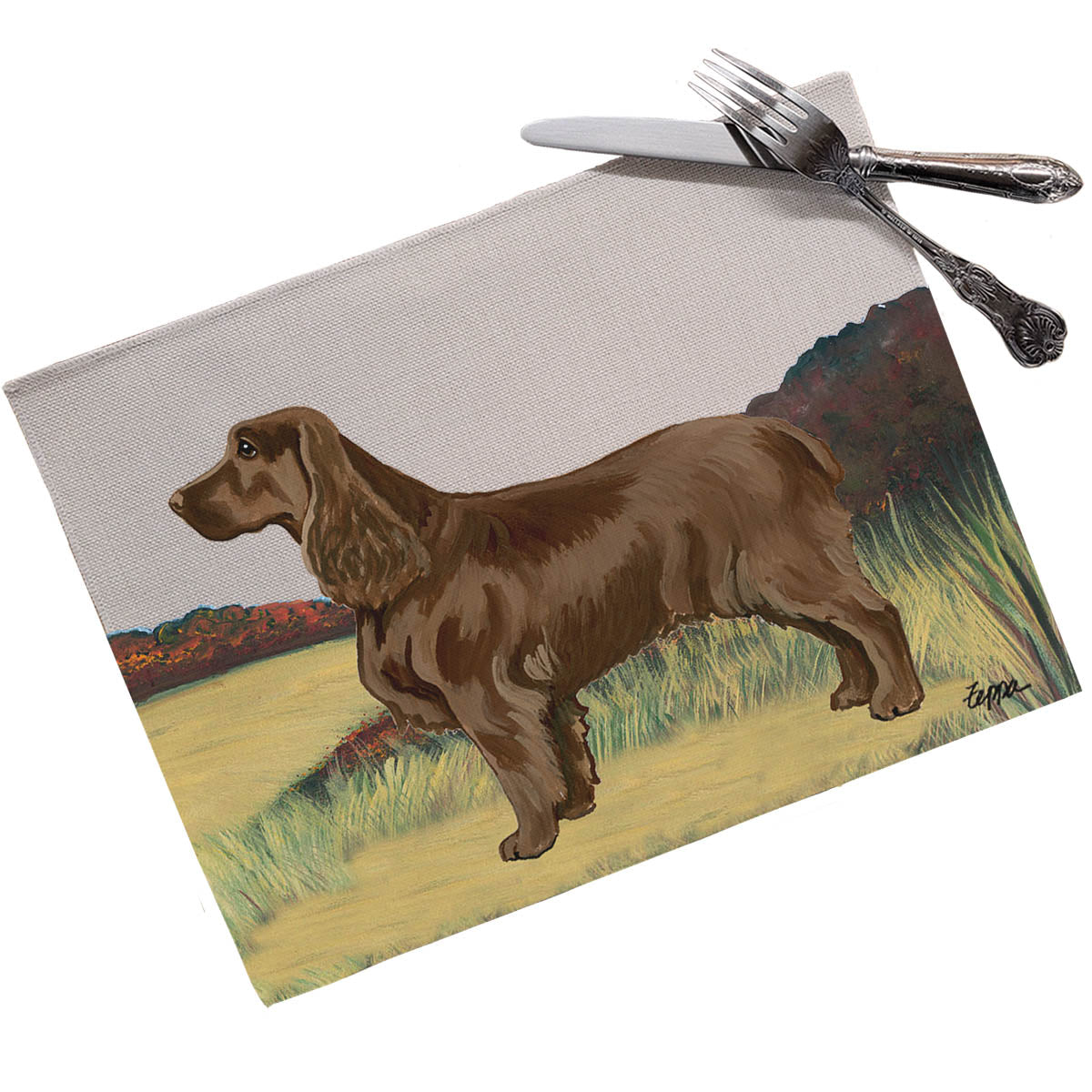 Field Spaniel Scenic Placemats