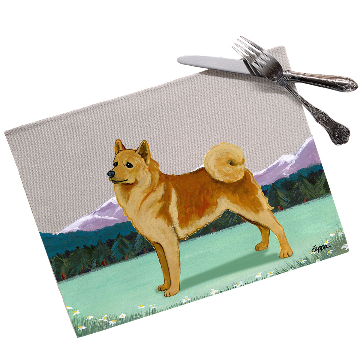 Finnish Spitz Scenic Placemats