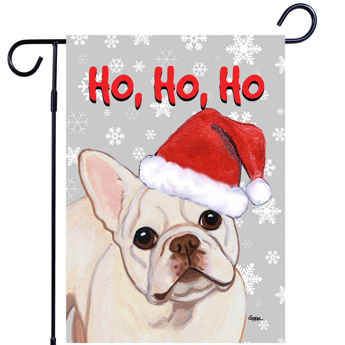 French Bulldog Ho Ho Ho Garden Flag