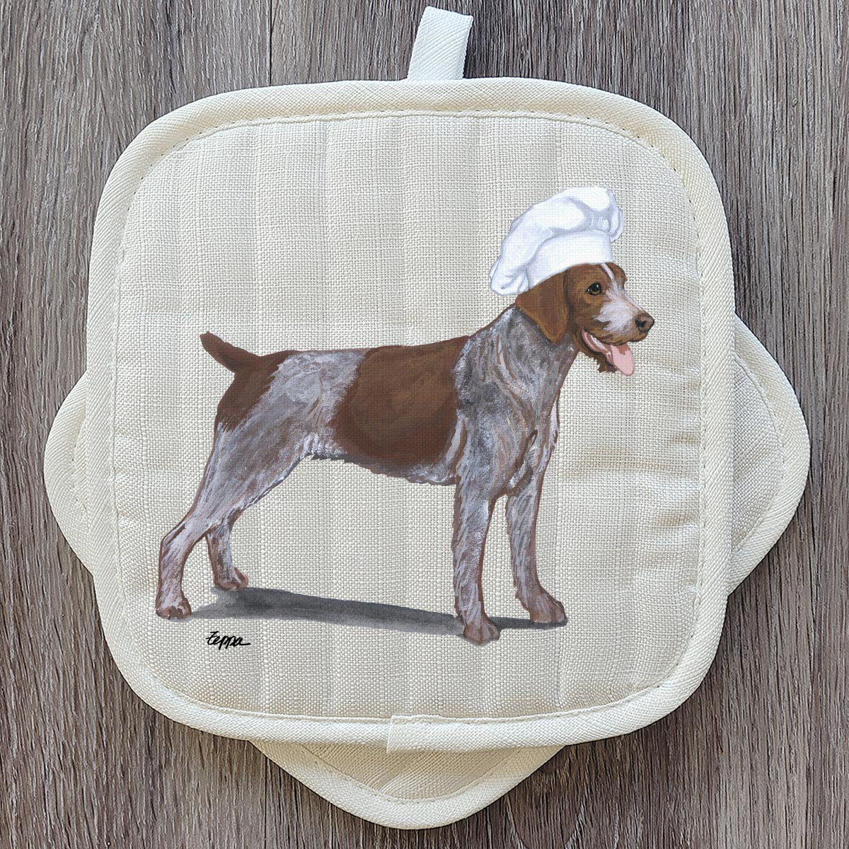 German Wirehair Pointer Pot Holder Set