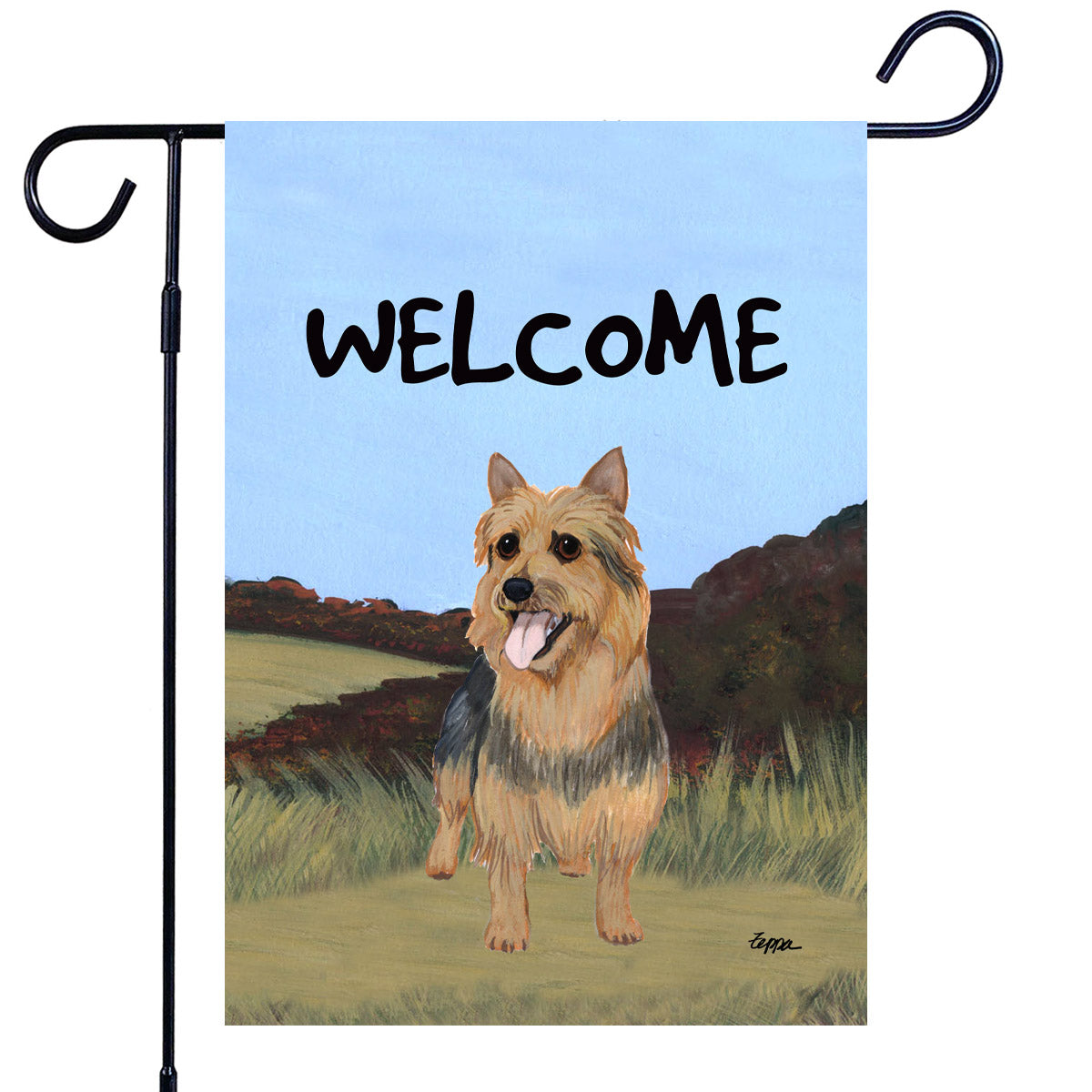 Australian Terrier Scenic Garden Flag