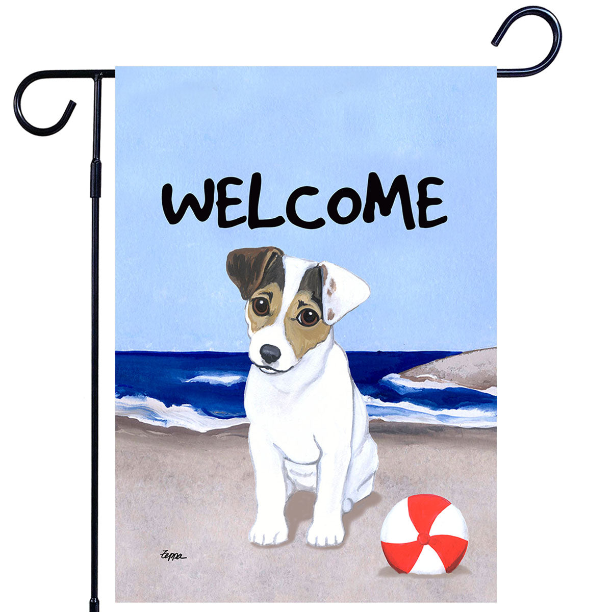 Jack Russell Terrier Garden Flag