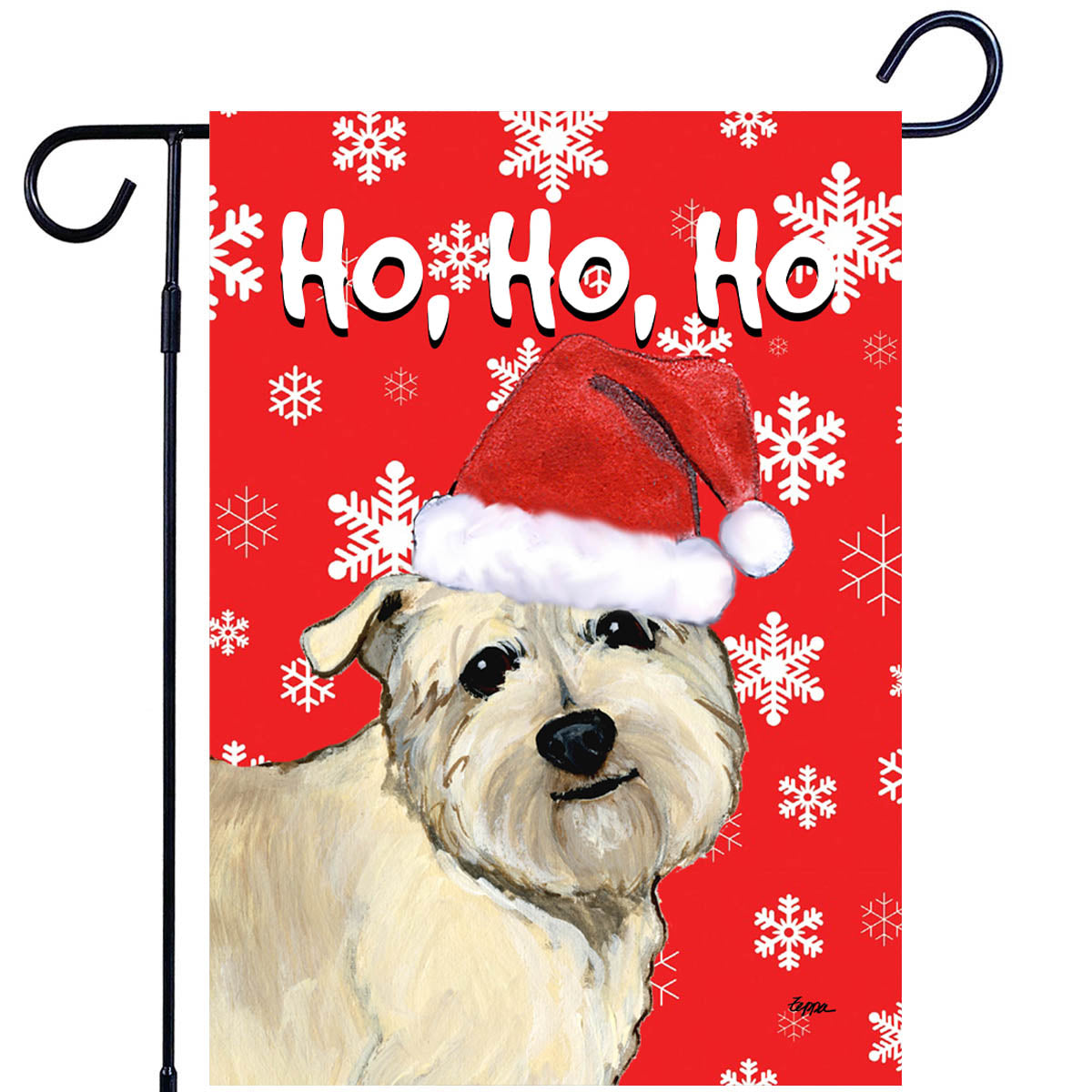 Glen of Imaal Terrier Ho Ho Ho Garden Flag