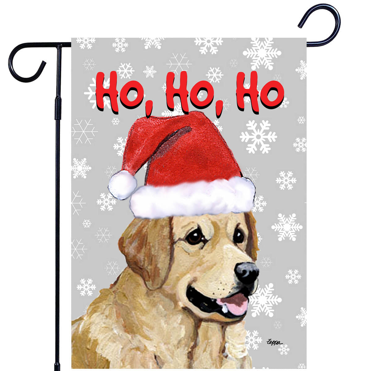 Golden Retriever Ho Ho Ho Garden Flag